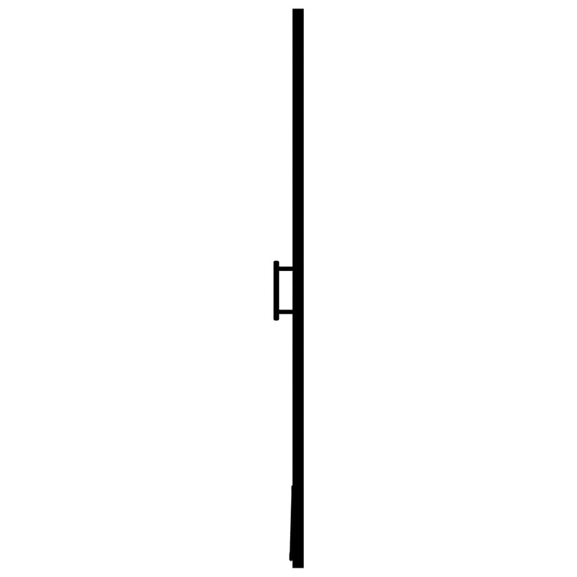 Duschtür Hartglas 91×195 cm Schwarz