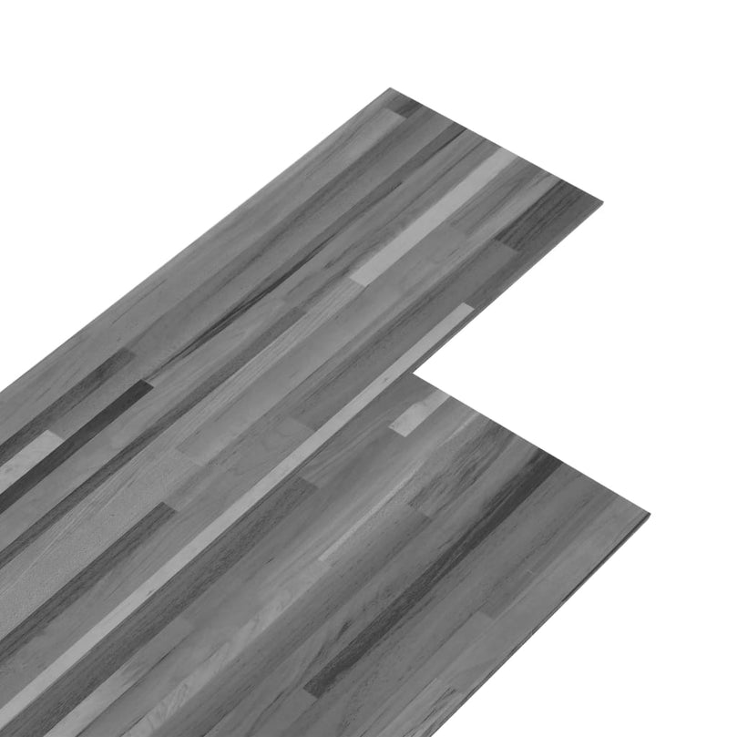 PVC-Laminat-Dielen 4,46 m² 3 mm Selbstklebend Gestreift Grau