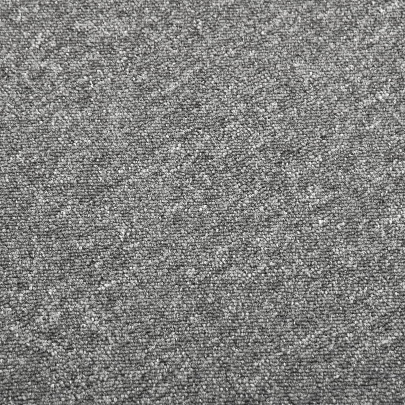 Teppichfliesen 20 Stk. 5 m² 50x50 cm Grau