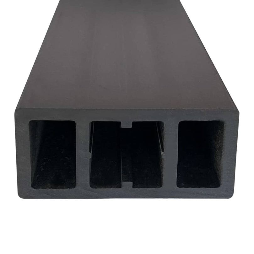 Balken für Terrassendielen 6 Stk. Schwarz 170x8,5x4,5 cm WPC
