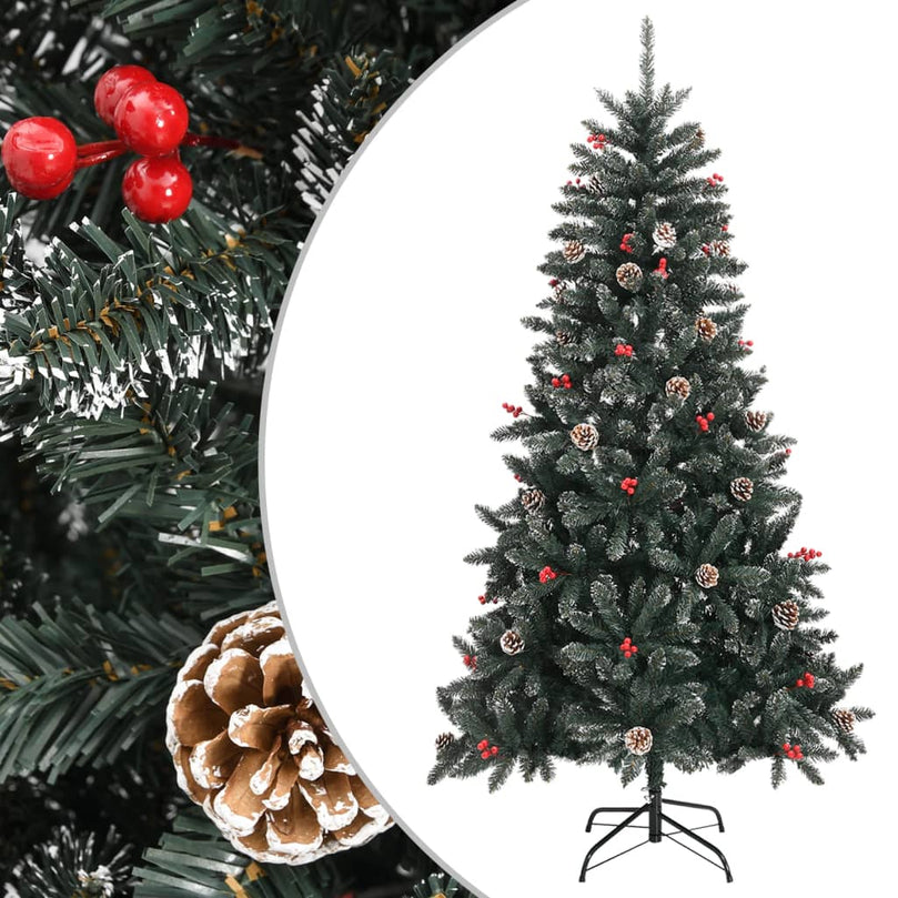 Künstlicher Weihnachtsbaum mit Ständer Grün 180 cm PVC