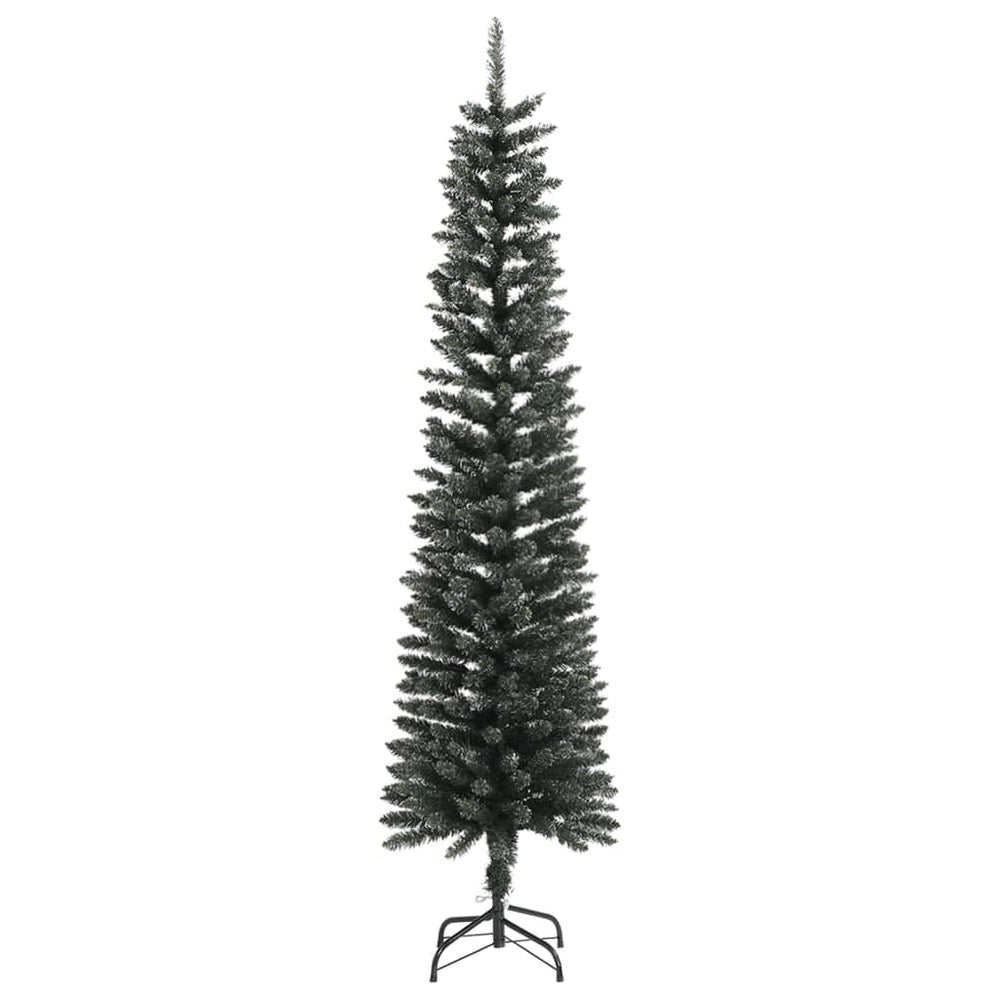 Künstlicher Weihnachtsbaum mit Ständer Schlank Grün 210 cm PVC
