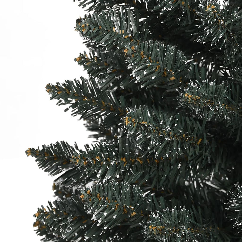 Künstlicher Weihnachtsbaum mit Ständer Schlank Grün 210 cm PVC