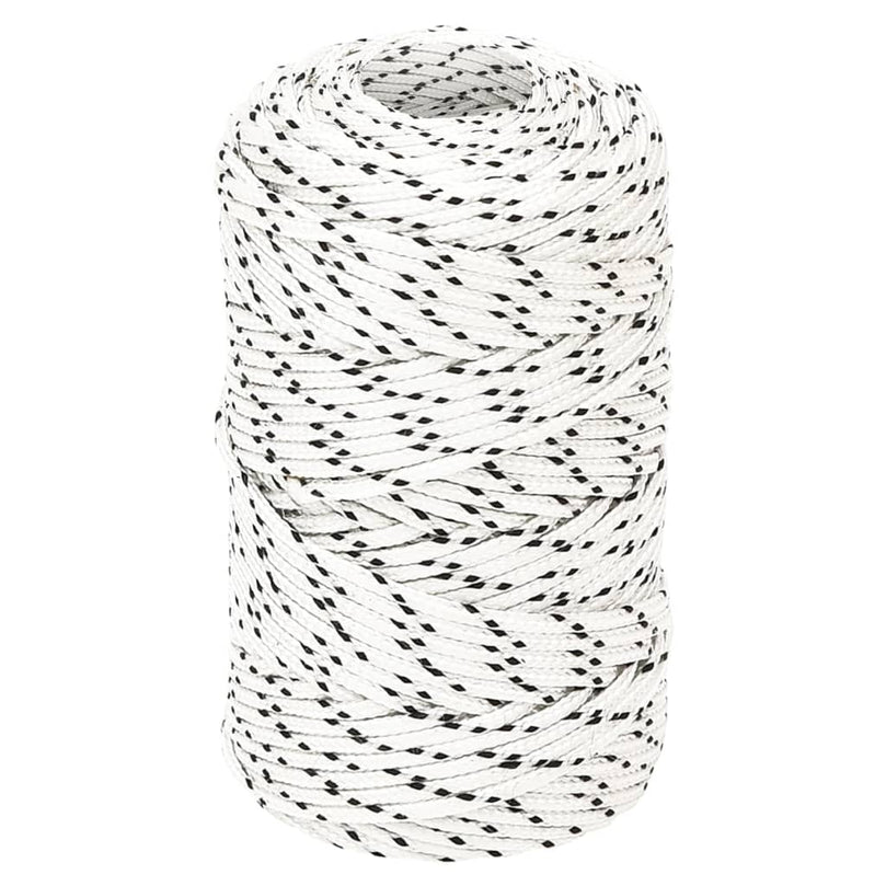 Bootsseil Geflochten Weiß 2 mmx100 m Polyester