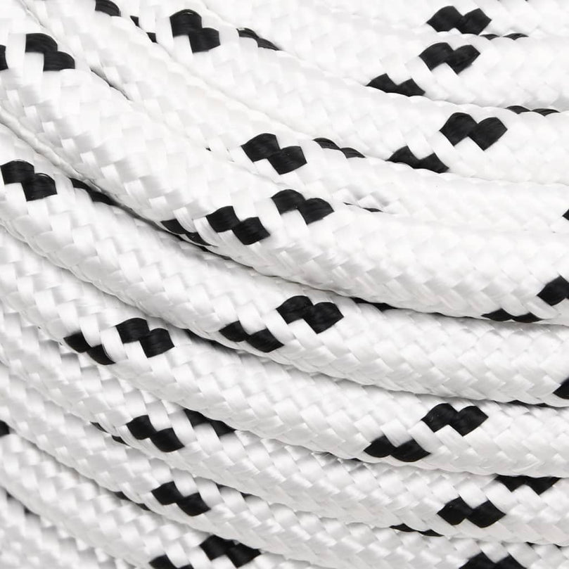 Bootsseil Geflochten Weiß 12 mmx25 m Polyester