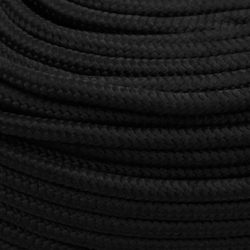 Arbeitsseil Schwarz 6 mm 25 m Polyester
