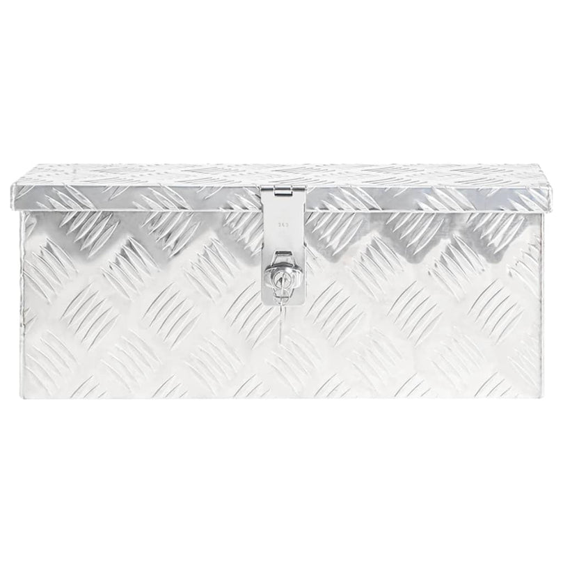 Aufbewahrungsbox Silbern 50x15x20,5 cm Aluminium