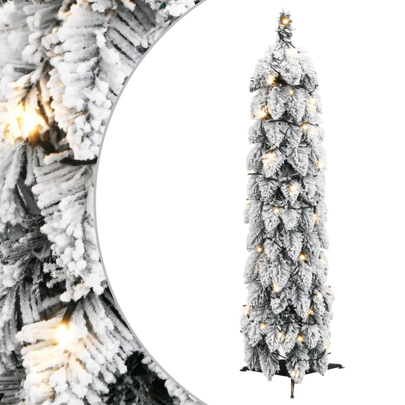Künstlicher Weihnachtsbaum Beleuchtung & Schnee 30 LEDs 60 cm